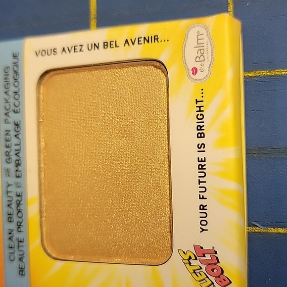 theBalm Let's Bolt Shimmering Gold Eyeshadow NIP - Picture 2 of 3